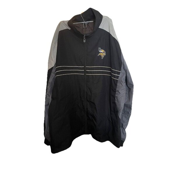 Reebok NFL Vikings Windbreaker XXL Men’s Jacket Purple Lightweight Team - Picture 2 of 7